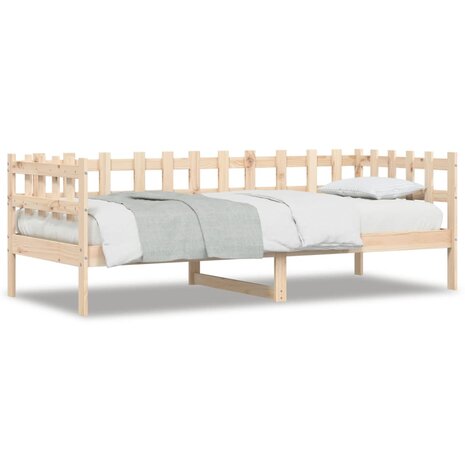 Slaapbank zonder matras 80x200 cm massief grenenhout 2