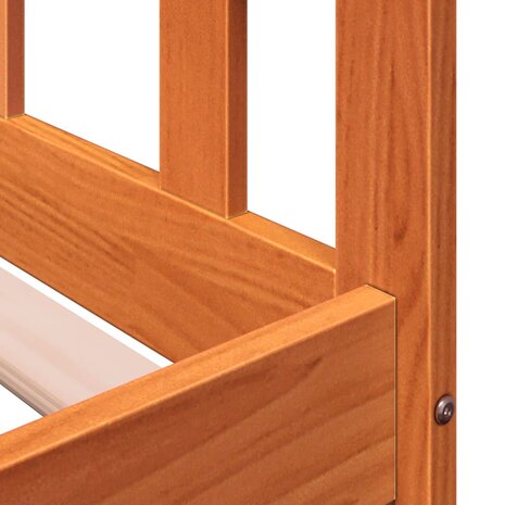 Slaapbank zonder matras 90x190 cm massief grenenhout wasbruin 9