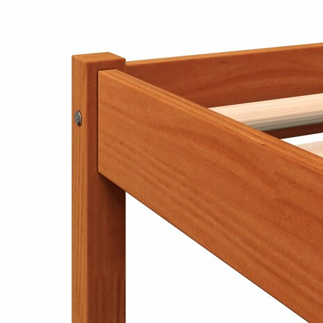 Bed met matras massief grenenhout wasbruin 140x190 cm 6