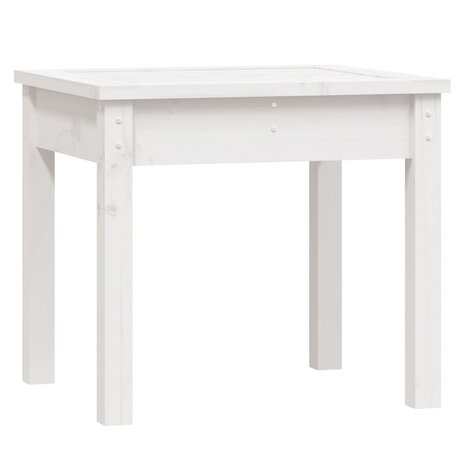 Tuinbank 50x44x45 cm massief grenenhout wit 2