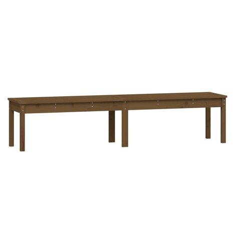Tuinbank 2-zits 203,5x44x45 cm massief grenenhout honingbruin 2