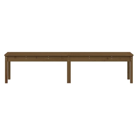 Tuinbank 2-zits 203,5x44x45 cm massief grenenhout honingbruin 4