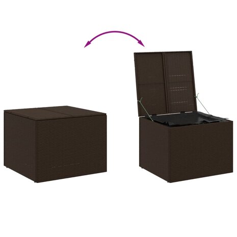 Tuinbox 291 L poly rattan bruin 7
