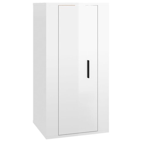 Tv-wandmeubel 40x34,5x80 cm hoogglans wit 2