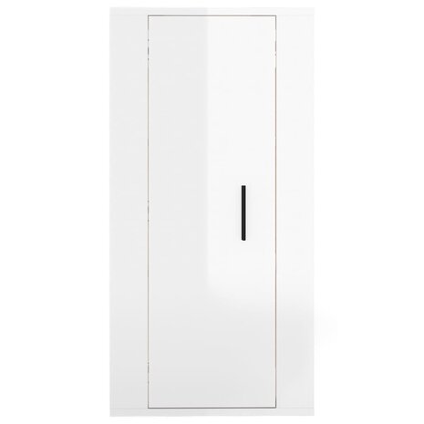 Tv-wandmeubel 40x34,5x80 cm hoogglans wit 5