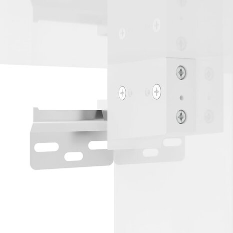 Tv-wandmeubel 40x34,5x80 cm hoogglans wit 9