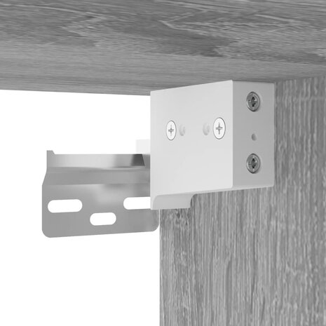 Tv-hangmeubel 100x30x26,5 cm bewerkt hout grijs sonoma eiken 6