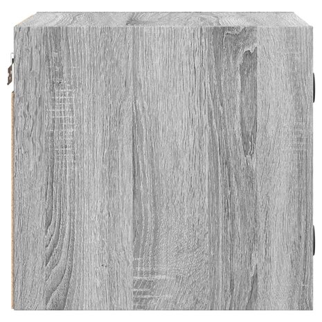 Nachtkastje met glazen deur 35x37x35 cm grijs sonoma eikenkleur 7