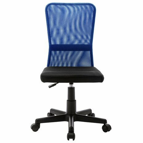 Kantoorstoel 44x52x100 cm mesh stof zwart en blauw 2