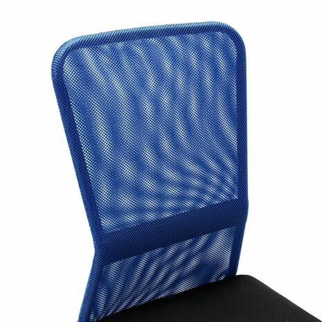 Kantoorstoel 44x52x100 cm mesh stof zwart en blauw 5