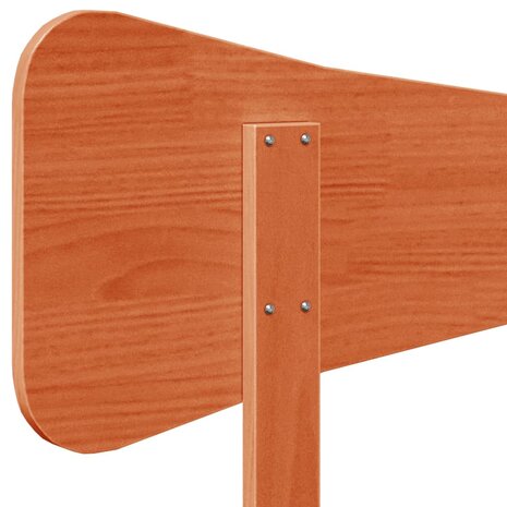 Hoofdbord 90 cm massief grenenhout wasbruin 7