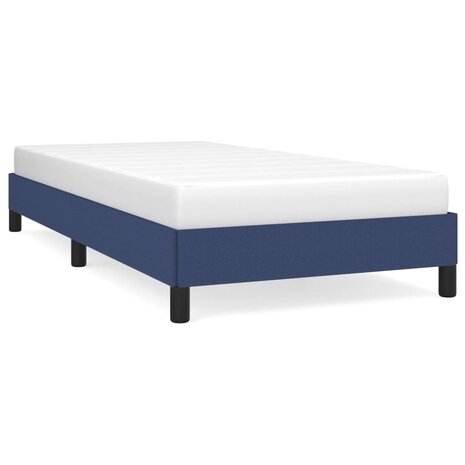 Bedframe zonder matras 80x200 cm stof blauw 2