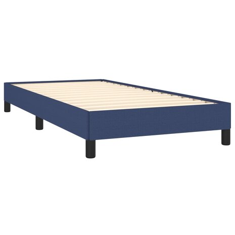 Bedframe zonder matras 80x200 cm stof blauw 4