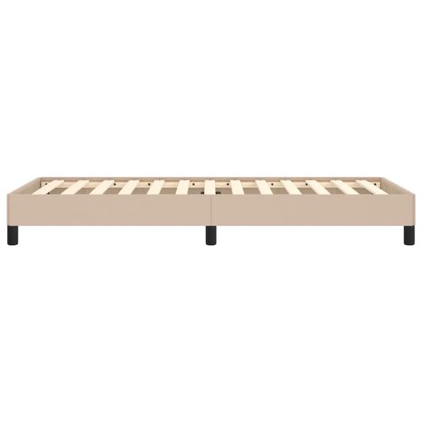 Bedframe kunstleer cappuccinokleurig 100x200 cm 6