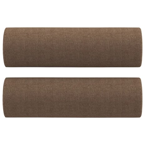 Sierkussens 2 st 15x50 cm stof bruin 2