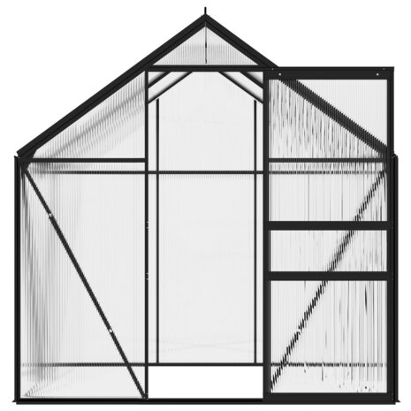Tuinkas 2,47 m³ aluminium antracietkleurig 4