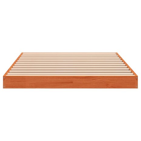 Bedframe massief grenenhout wasbruin 75x190 cm 5