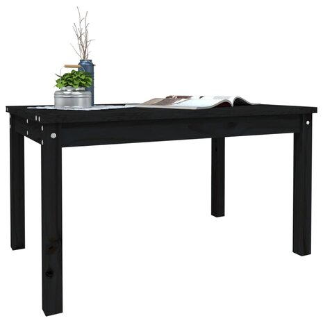 Tuintafel 82,5x50,5x45 cm massief grenenhout zwart 4