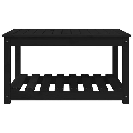 Tuintafel 82,5x50,5x45 cm massief grenenhout zwart 5