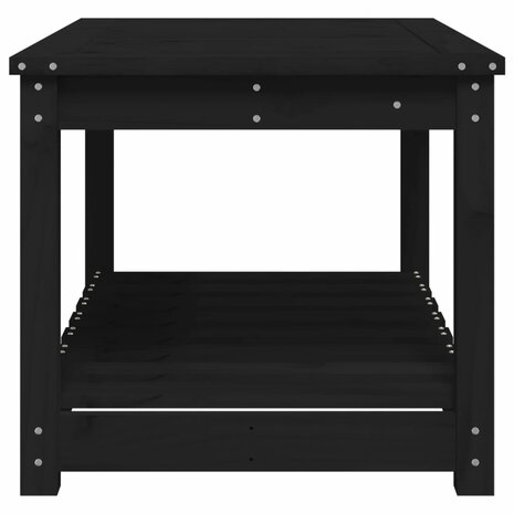 Tuintafel 82,5x50,5x45 cm massief grenenhout zwart 6