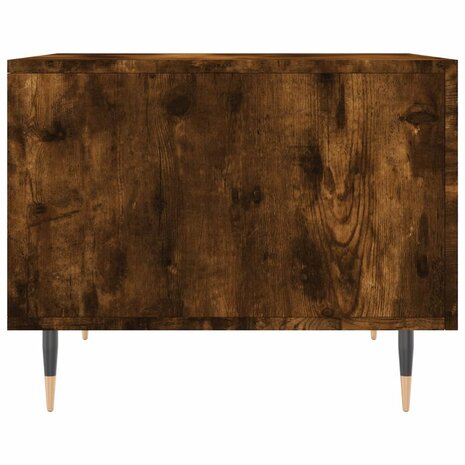 Salontafel 50x50x40 cm bewerkt hout gerookt eikenkleurig 7
