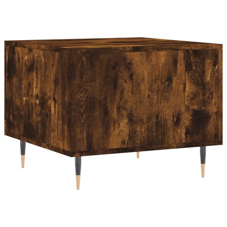 Salontafel 50x50x40 cm bewerkt hout gerookt eikenkleurig 8