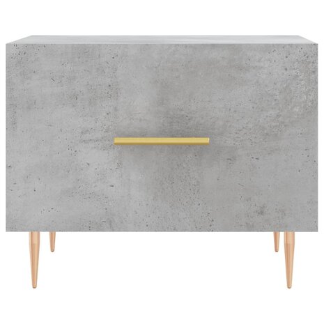 Salontafel 50x50x40 cm bewerkt hout betongrijs 5