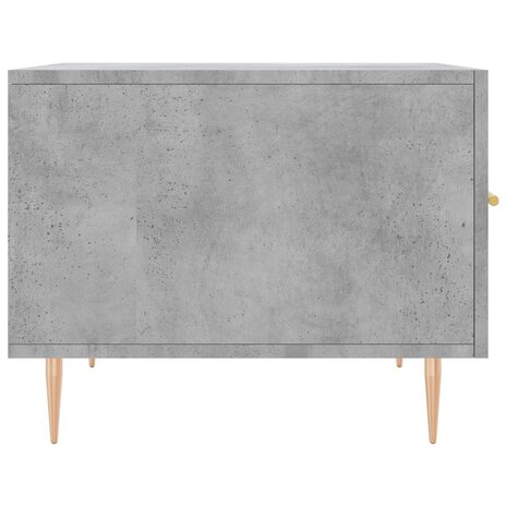 Salontafel 50x50x40 cm bewerkt hout betongrijs 7