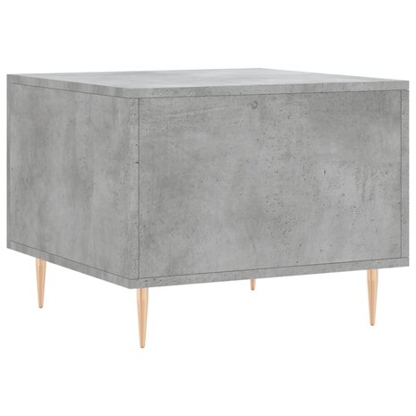 Salontafel 50x50x40 cm bewerkt hout betongrijs 8
