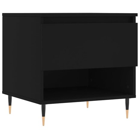 Salontafel 50x46x50 cm bewerkt hout zwart 2