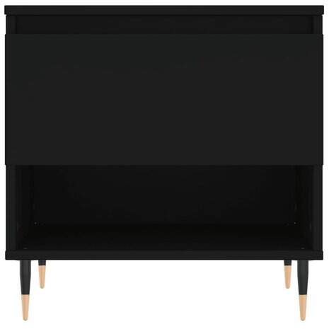 Salontafel 50x46x50 cm bewerkt hout zwart 5