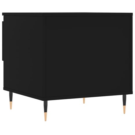 Salontafel 50x46x50 cm bewerkt hout zwart 8