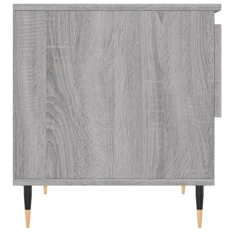 Salontafel 50x46x50 cm bewerkt hout grijs sonoma eikenkleurig 7