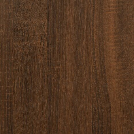 Salontafel 40x40x55 cm bewerkt hout bruin eikenkleur 8