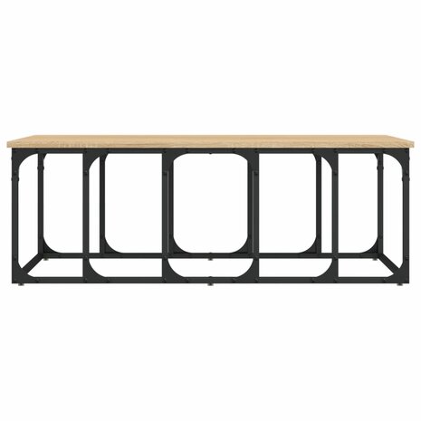 Salontafel 100x50x35,5 cm bewerkt hout sonoma eikenkleurig 4