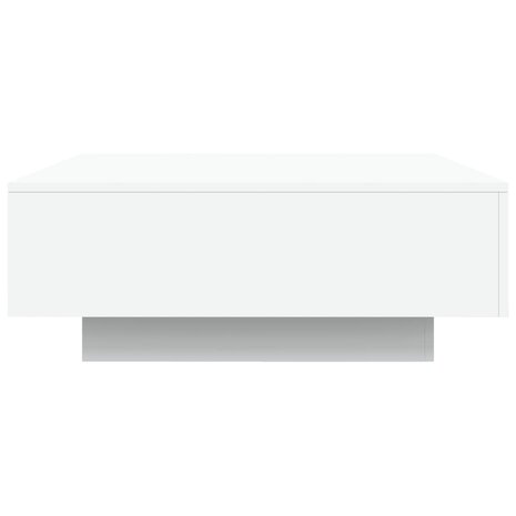 Salontafel met LED-verlichting 80x80x31 cm wit 7
