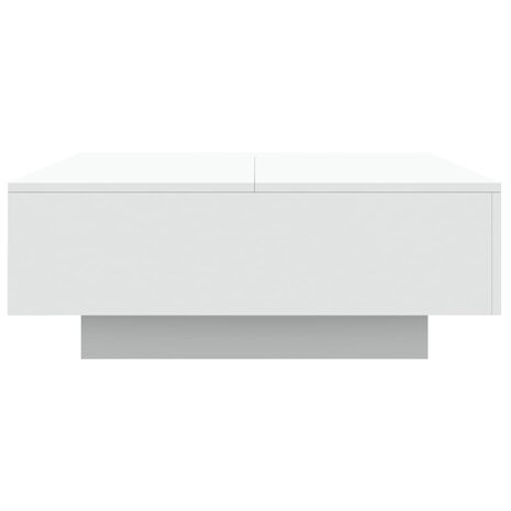 Salontafel met LED-verlichting 80x80x31 cm wit 8