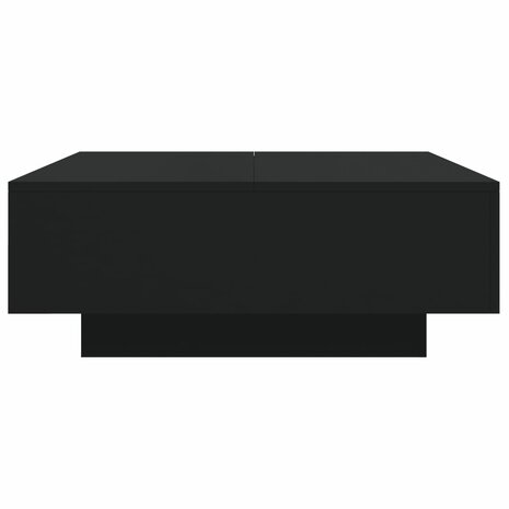 Salontafel met LED-verlichting 80x80x31 cm zwarty 7