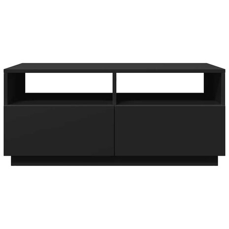 Salontafel met LED-verlichting 90x49x40 cm zwart 7