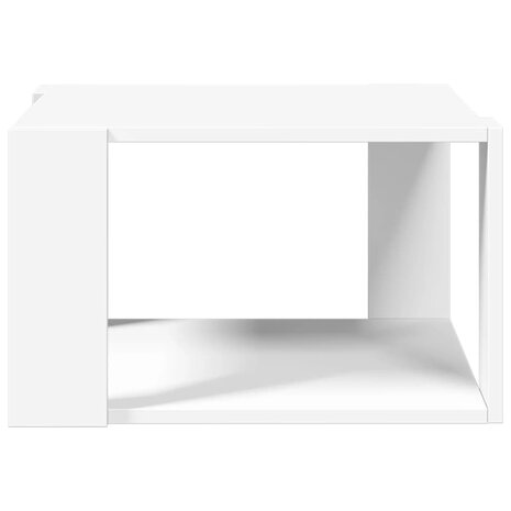 Salontafel 51,5x51,5x30 cm bewerkt hout wit 4