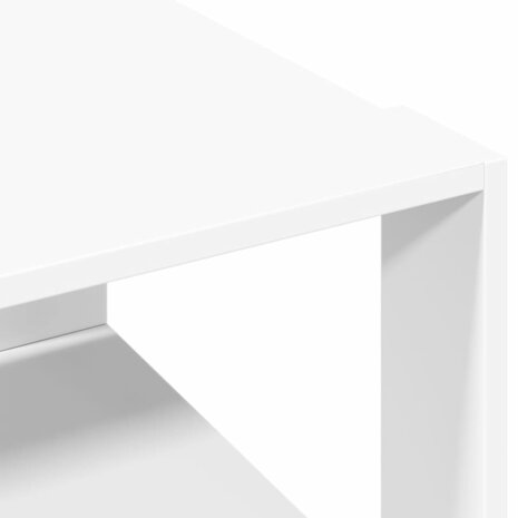 Salontafel 51,5x51,5x30 cm bewerkt hout wit 7