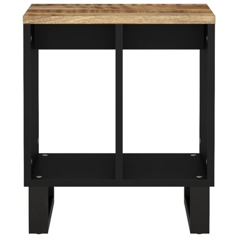 Bijzettafel 40x31x46 cm massief mangohout en bewerkt hout 4