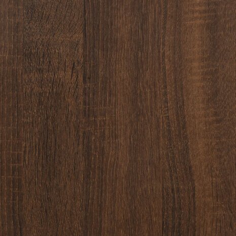 Bijzettafel 40x30x60 cm bewerkt hout bruin eikenkleur 7