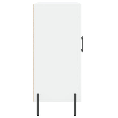 Dressoir 90x34x80 cm bewerkt hout wit 7