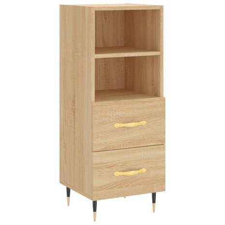 Dressoir 34,5x34x90 cm bewerkt hout sonoma eiken 2