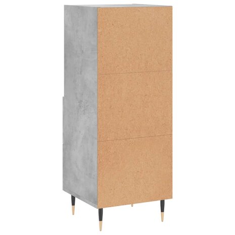 Dressoir 34,5x34x90 cm bewerkt hout betongrijs 8