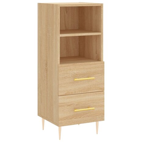 Dressoir 34,5x34x90 cm bewerkt hout sonoma eiken 2
