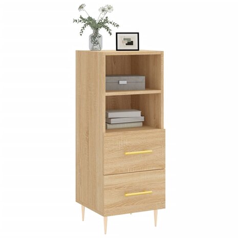 Dressoir 34,5x34x90 cm bewerkt hout sonoma eiken 3