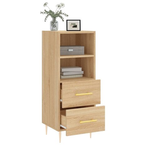 Dressoir 34,5x34x90 cm bewerkt hout sonoma eiken 4