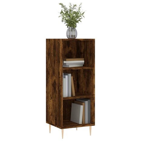 Dressoir 34,5x32,5x90 cm bewerkt hout gerookt eikenkleurig 3